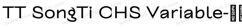 TT SongTi CHS Variable字体转换